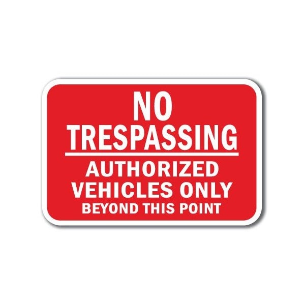 Signmission Safety Sign, 12 in Height, Aluminum, No Tres - No Tres A Veh A-1218 No Tres - No Tres A Veh - main